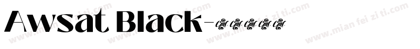 Awsat Black字体转换